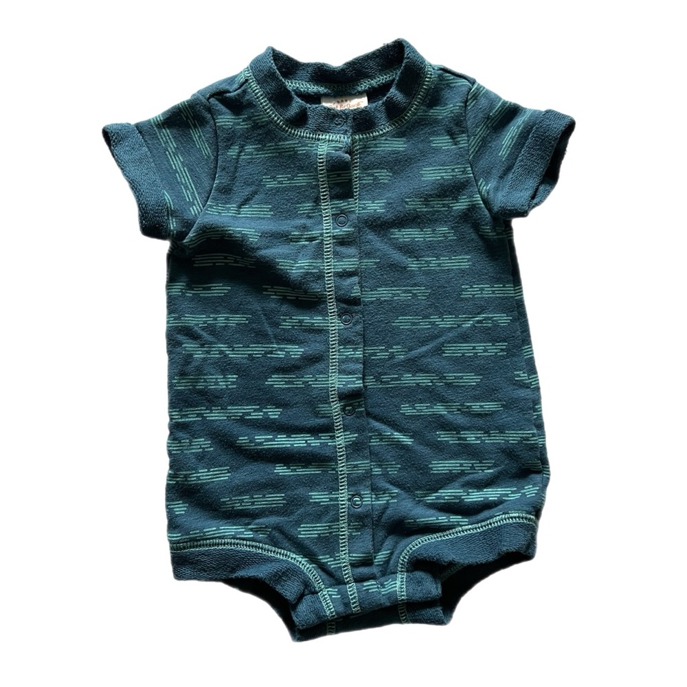 CAT & JACK Blue Boho Onesie Size 3-6 Months